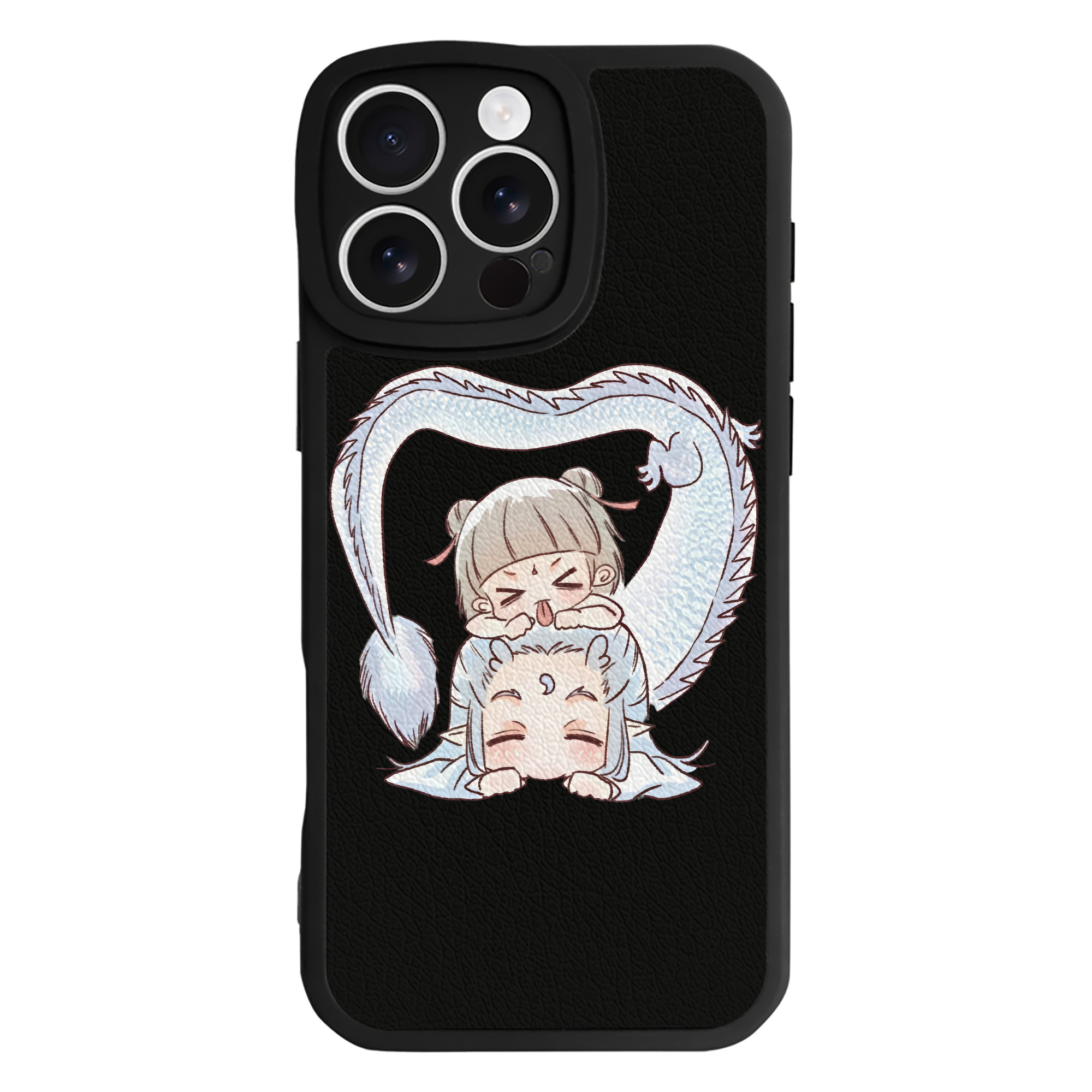 （画像用） Ne Zha 2 ナタ 魔童の大暴れ 【iPhone 16シリーズ対応】シリコンスマホケース（レザー調） 材質：シリコン